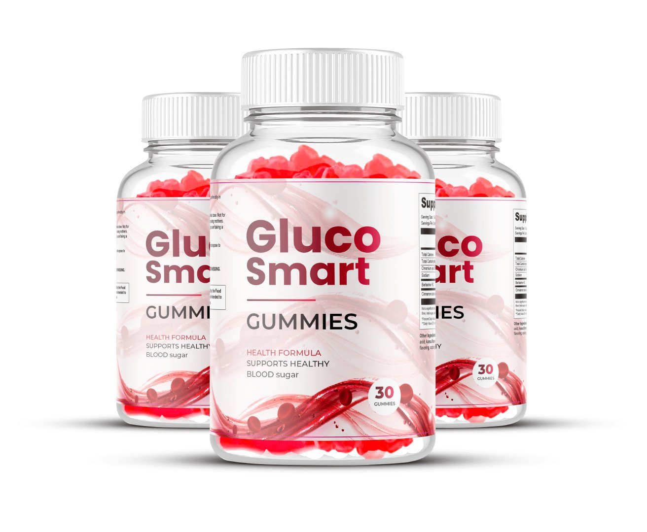 gluco smart gummies 3 bottles package